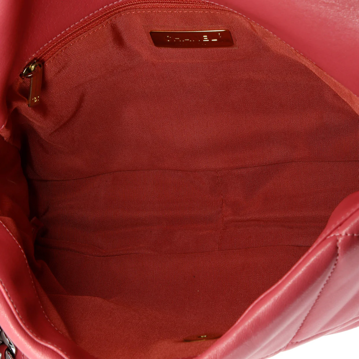 19 Flap Bag Quilted Leather Large - Deep Luxury