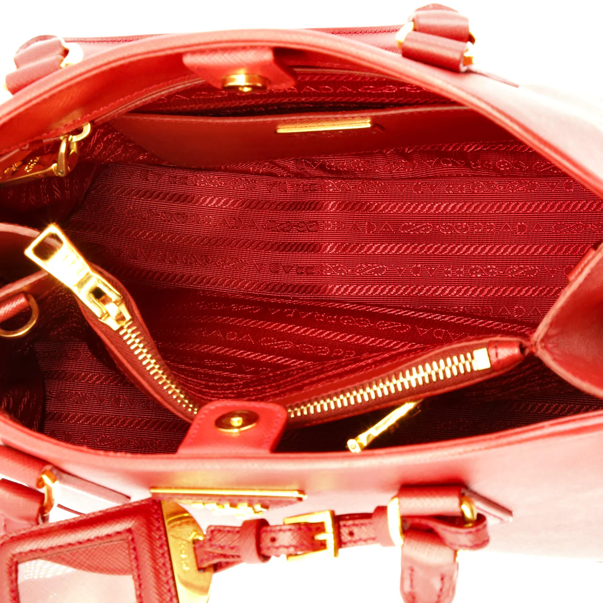 Open Promenade Bag Saffiano Leather Medium - Deep Luxury