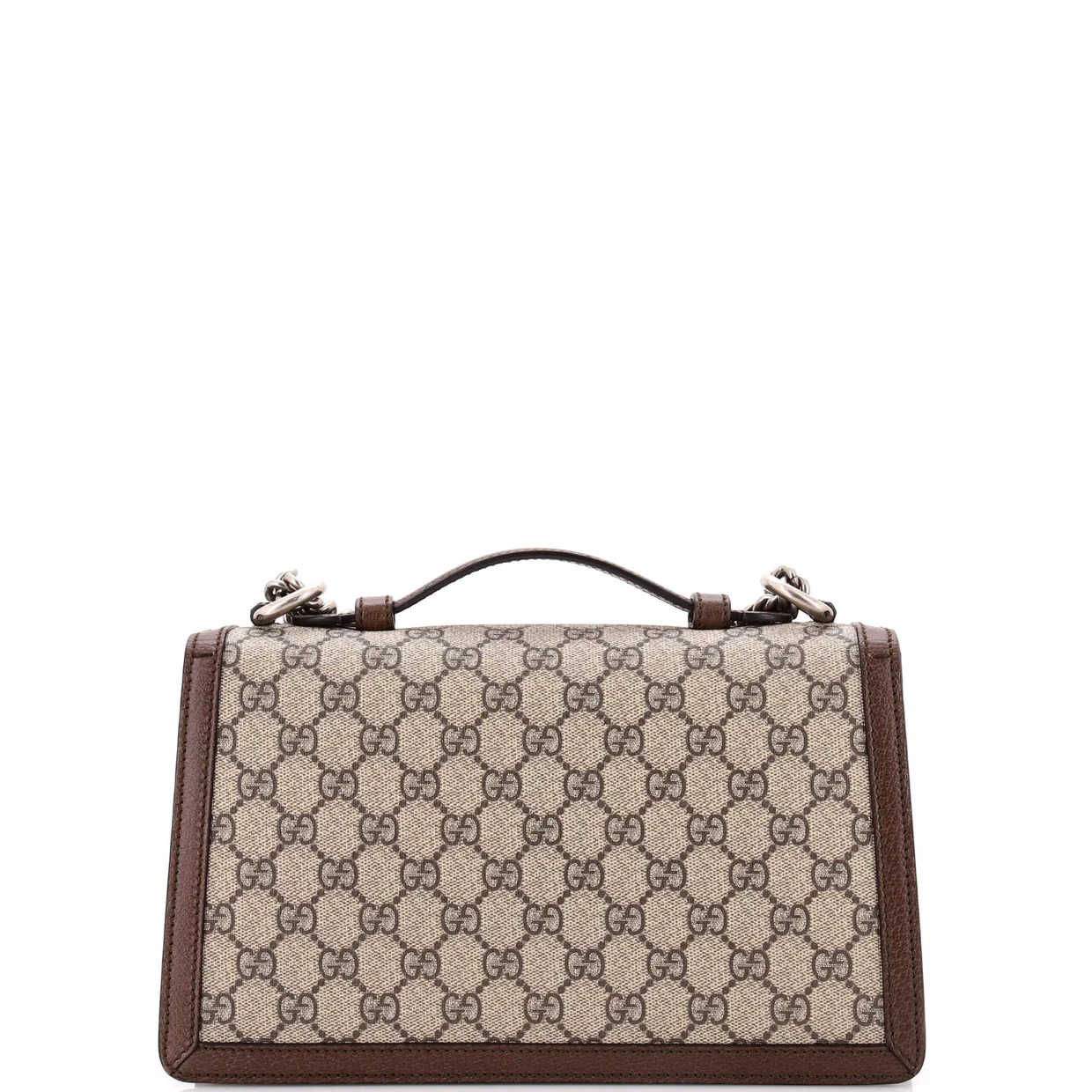 Dionysus Top Handle Chain Bag GG Coated Canvas Small - Deep Luxury