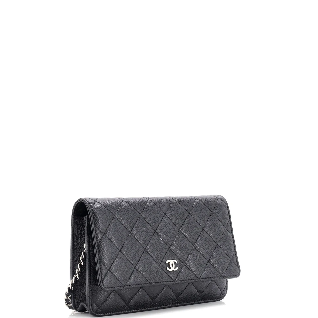 Wallet on Chain Quilted Caviar - Deep Luxury