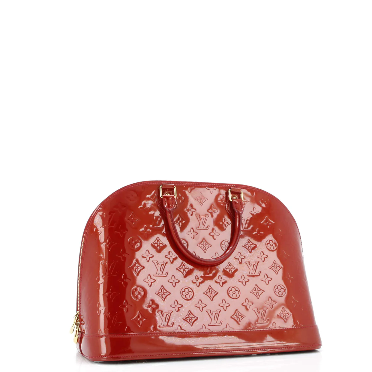 Alma Handbag Monogram Vernis GM - Deep Luxury