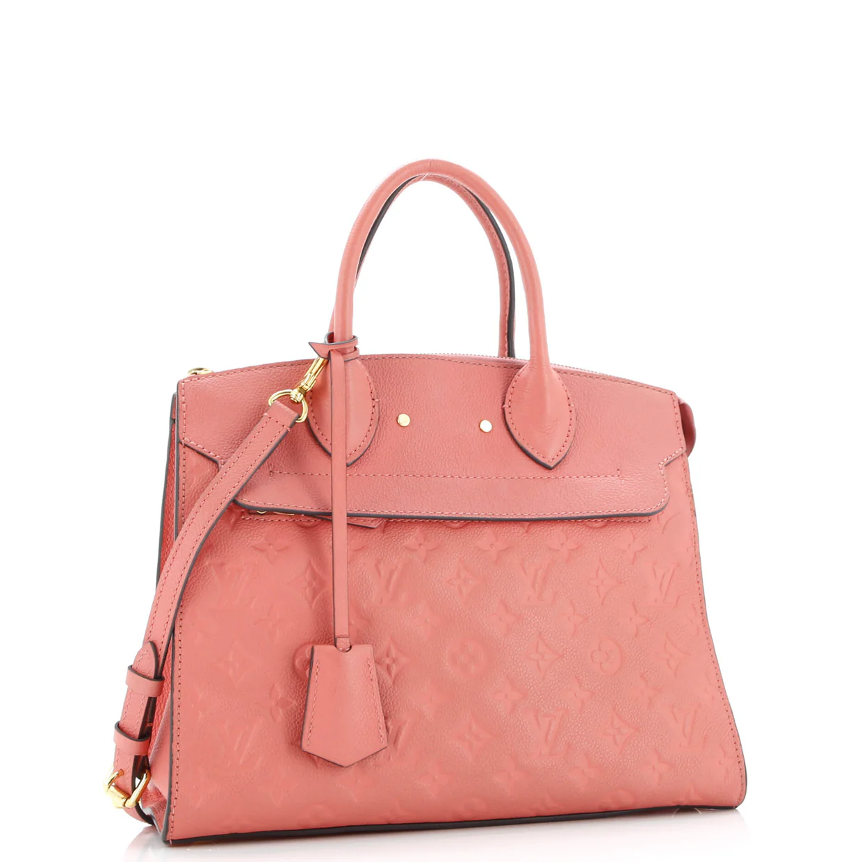 Pont Neuf Handbag Monogram Empreinte Leather MM - Deep Luxury