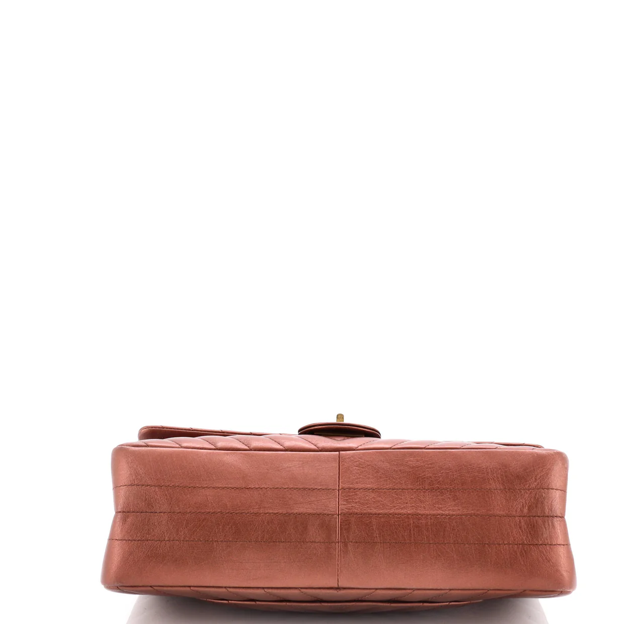 Reissue 2.55 Flap Bag Chevron Metallic Aged Calfskin 226 - Deep Luxury