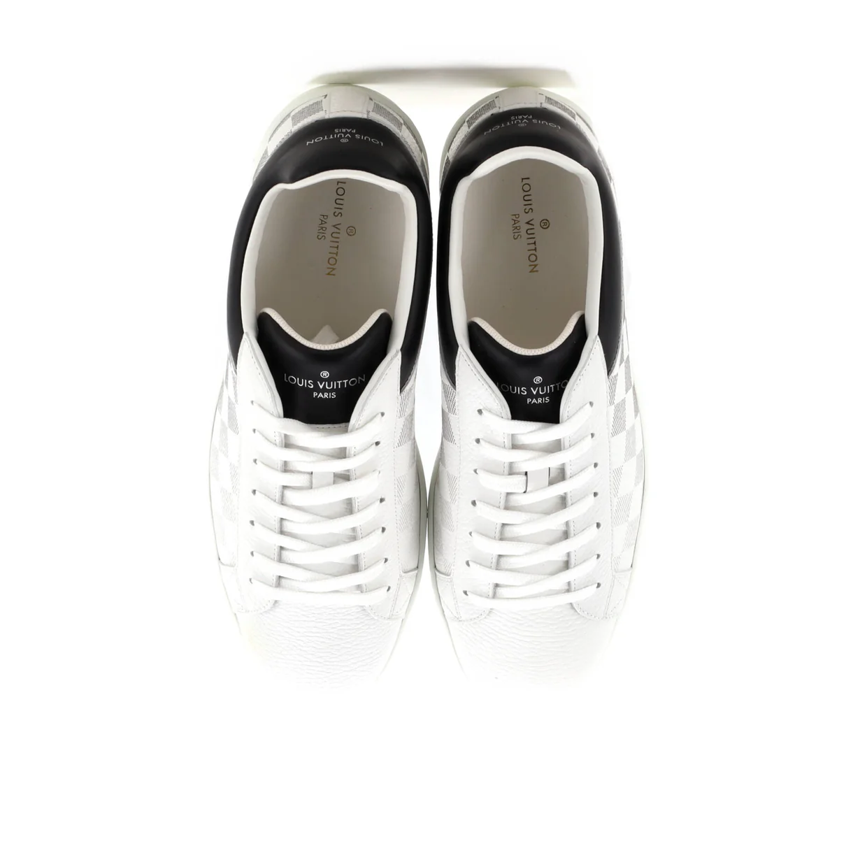 Men's Luxembourg Sneakers Gradient Damier Leather - Deep Luxury