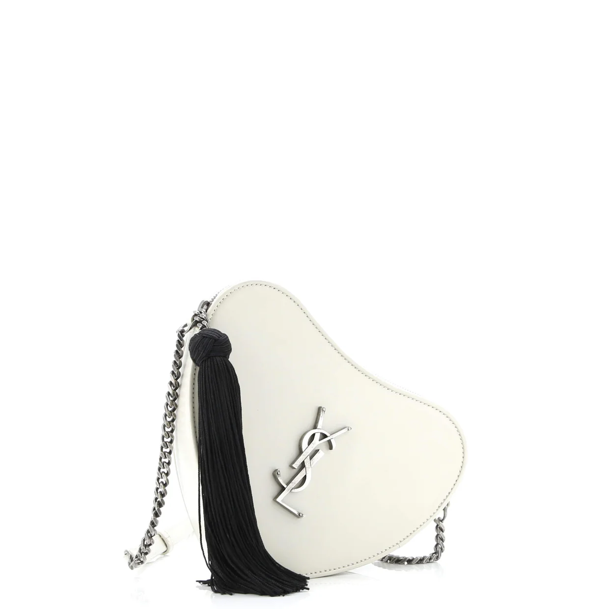 Love Heart Tassel Chain Bag Leather Small - Deep Luxury
