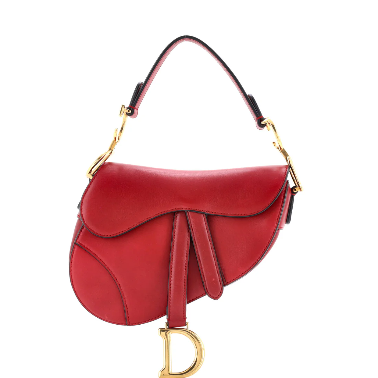 Saddle Handbag Leather Mini - Deep Luxury