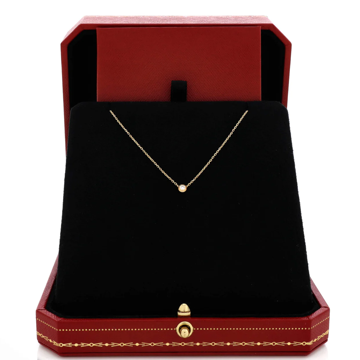 Cartier D'Amour Pendant Necklace 18K Yellow Gold and Diamond XS - Deep Luxury