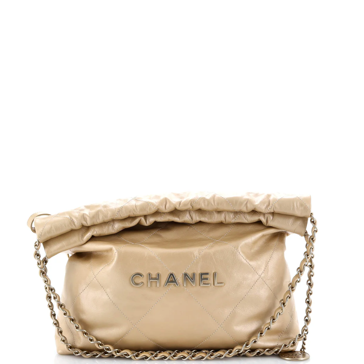 22 Chain Hobo Quilted Calfskin Small - Deep Luxury