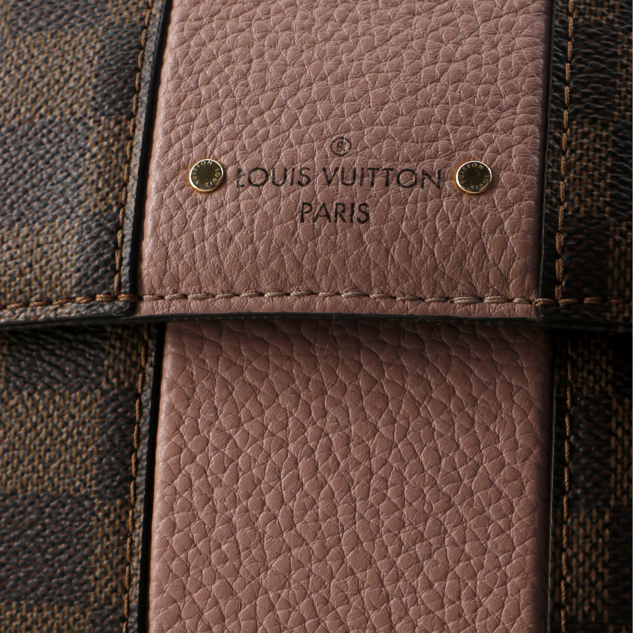 Bond Street Handbag Damier with Leather MM - Deep Luxury