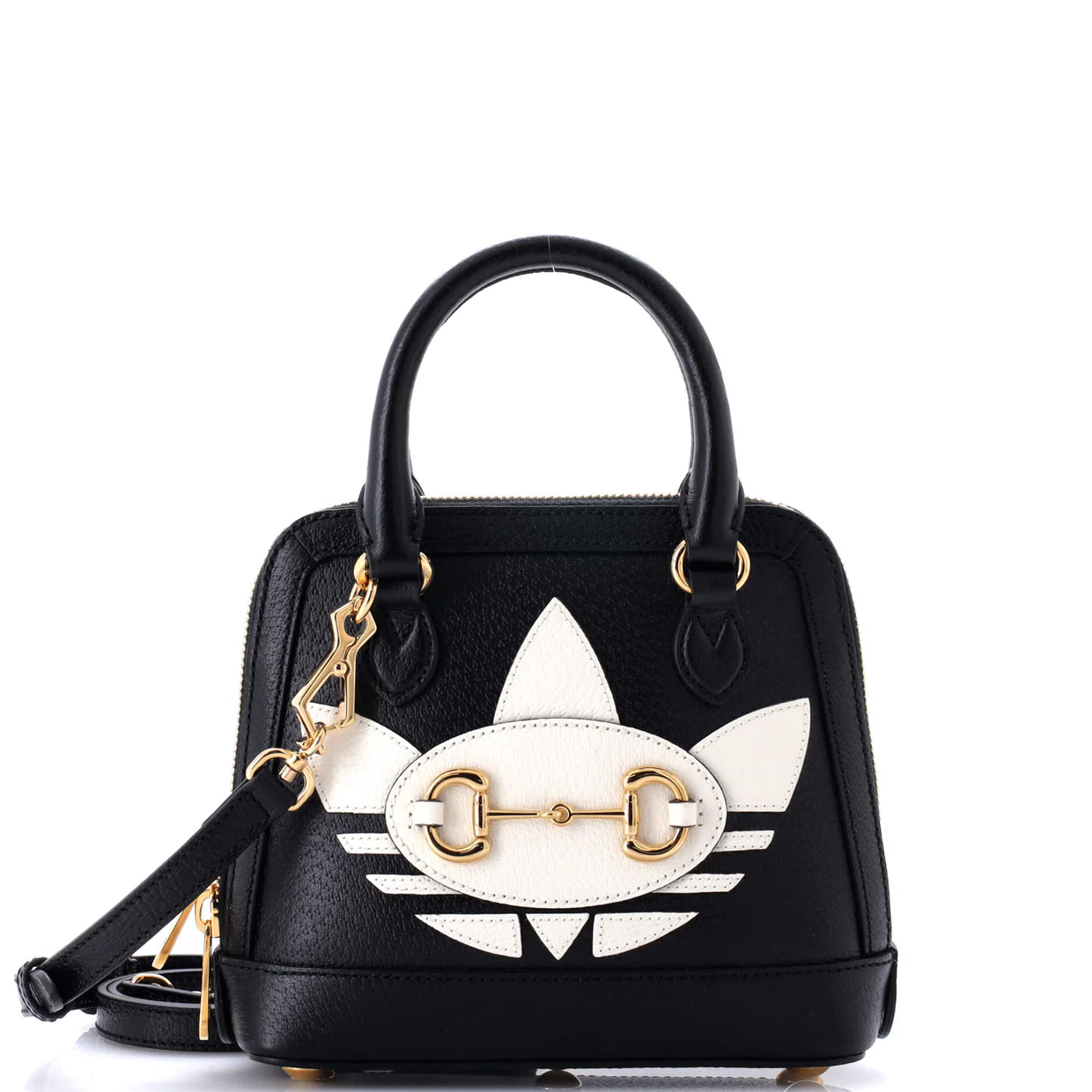 x Adidas Horsebit 1955 Top Handle Bag Leather with Applique Mini - Deep Luxury