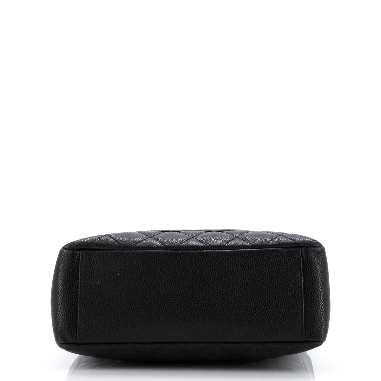 Petite Shopping Tote Quilted Caviar - Deep Luxury