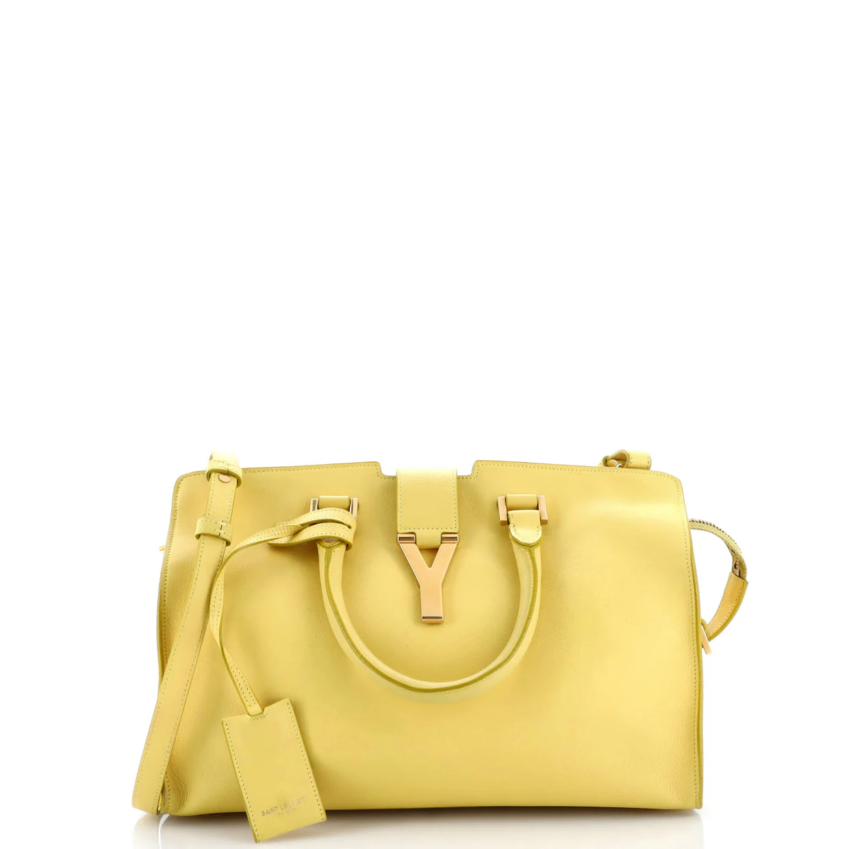 Classic Y Cabas Leather Small - Deep Luxury