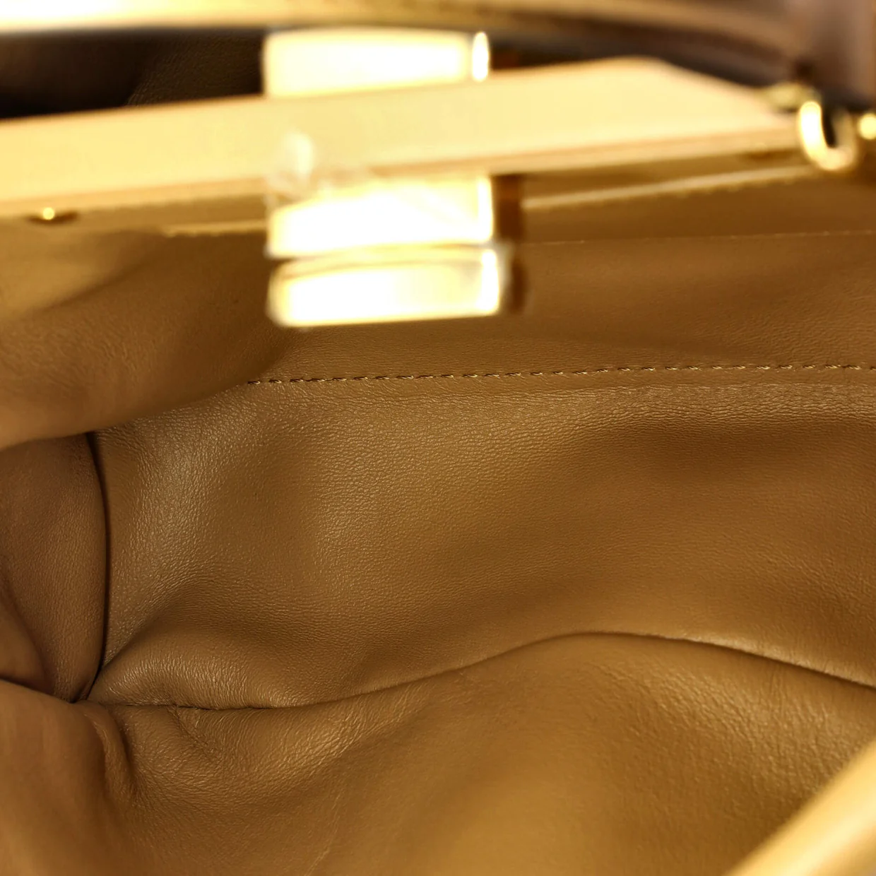 Peekaboo Bag Zucca Shearling Mini - Deep Luxury