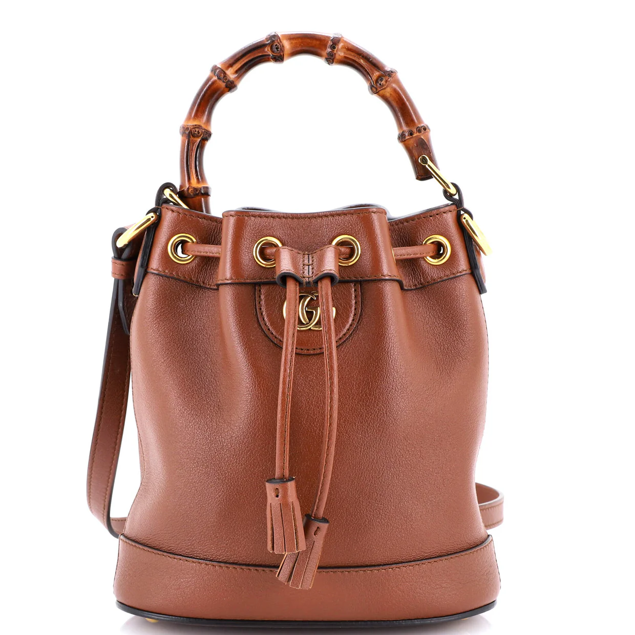 Diana Bucket Bag Leather Mini - Deep Luxury