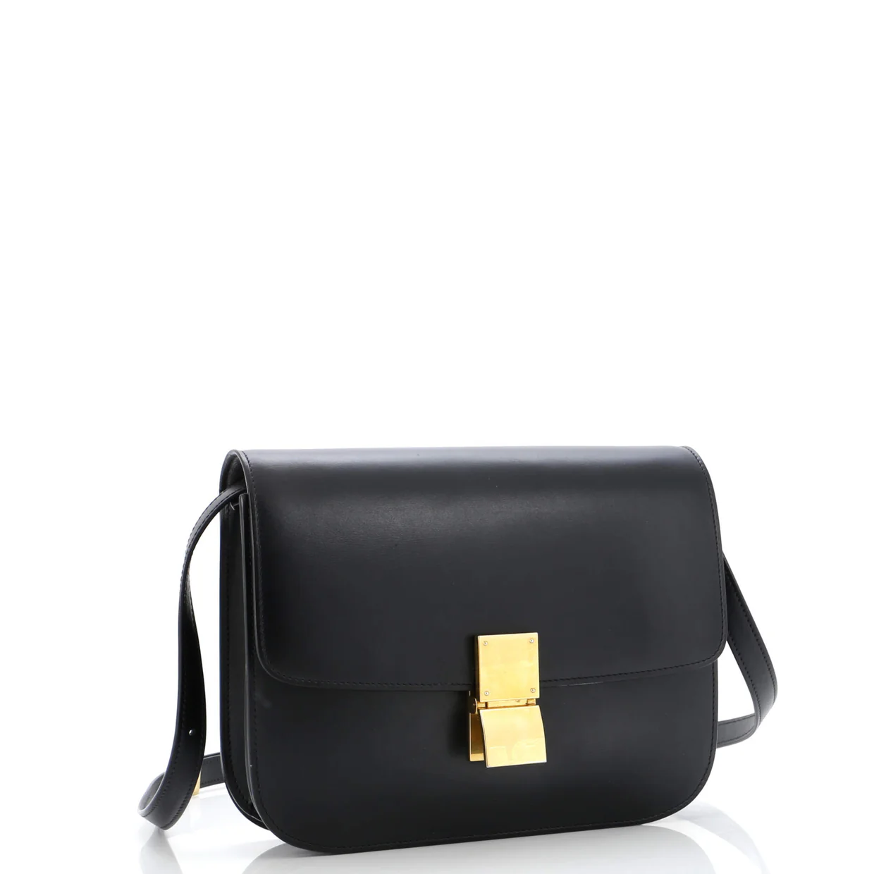 Classic Box Bag Smooth Leather Medium - Deep Luxury