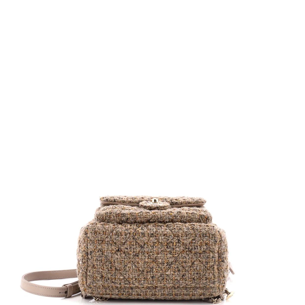 CC Pocket Backpack Quilted Tweed Mini - Deep Luxury