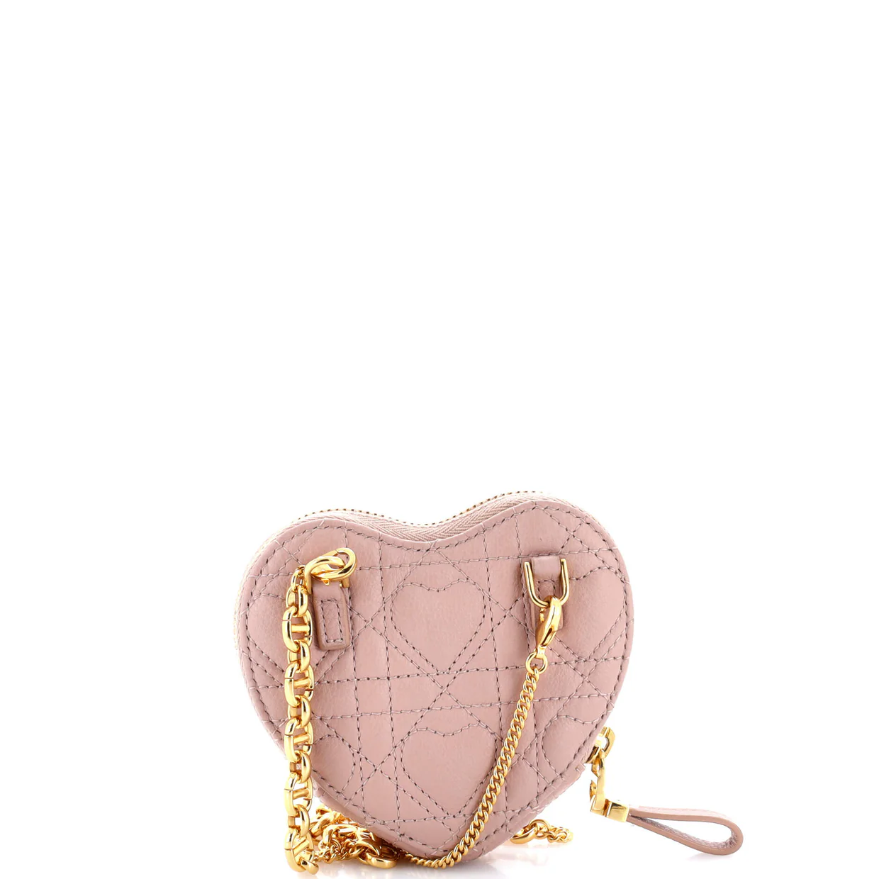 DiorAmour Caro Heart Pouch with Chain Cannage Quilt Calfskin - Deep Luxury