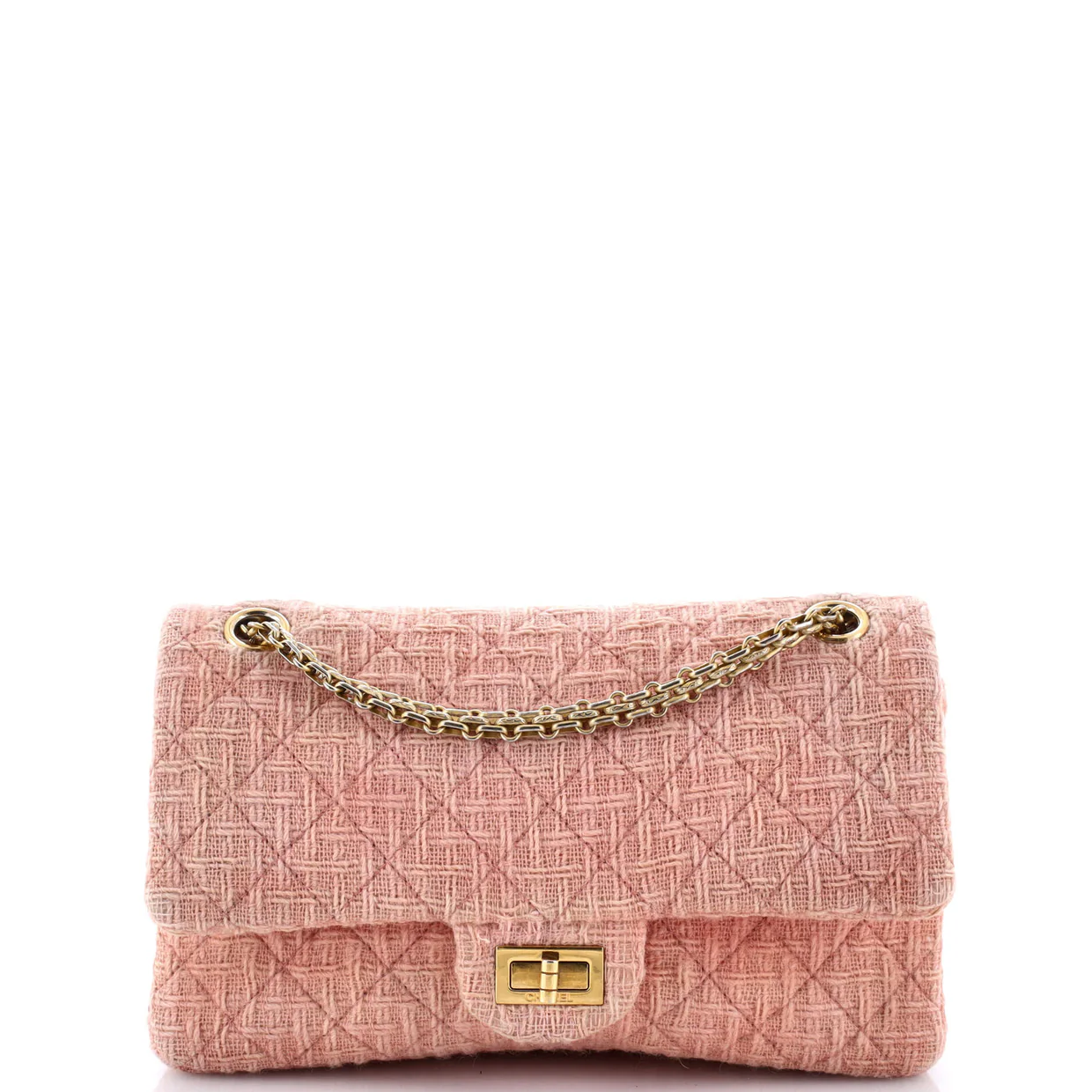 Reissue 2.55 Flap Bag Quilted Tweed 225 - Deep Luxury