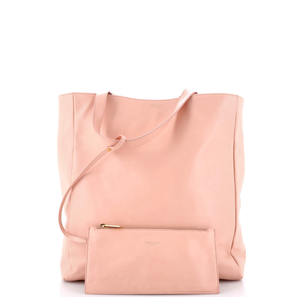 Reversible North South Shopper Tote Leather Small - Deep Luxury