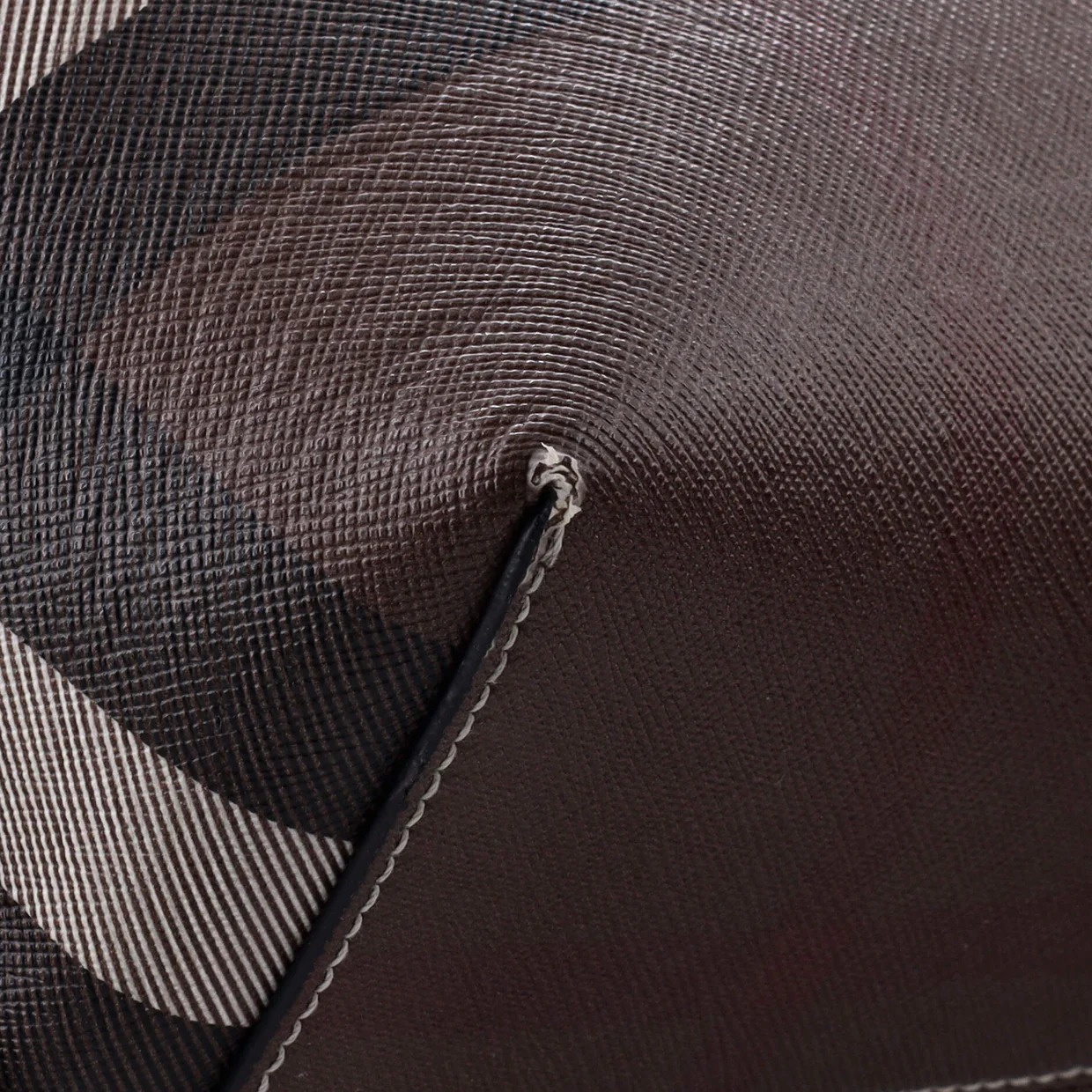 Soft Tote Check E-Canvas Medium - Deep Luxury