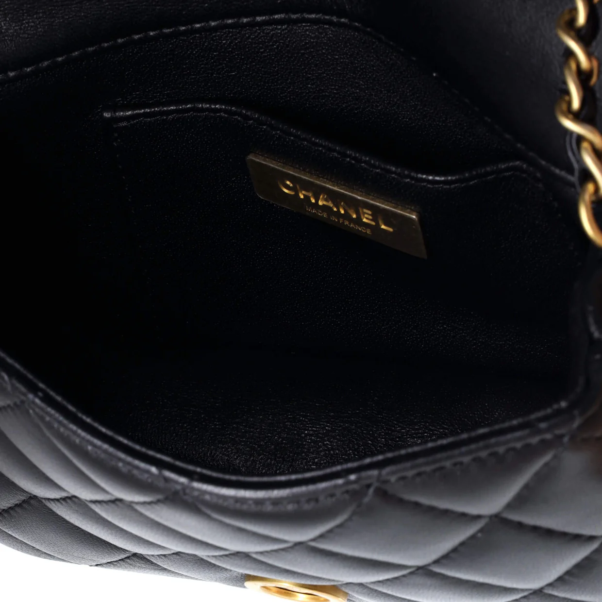 Crystal CC Full Flap Bag Quilted Lambskin Mini - Deep Luxury