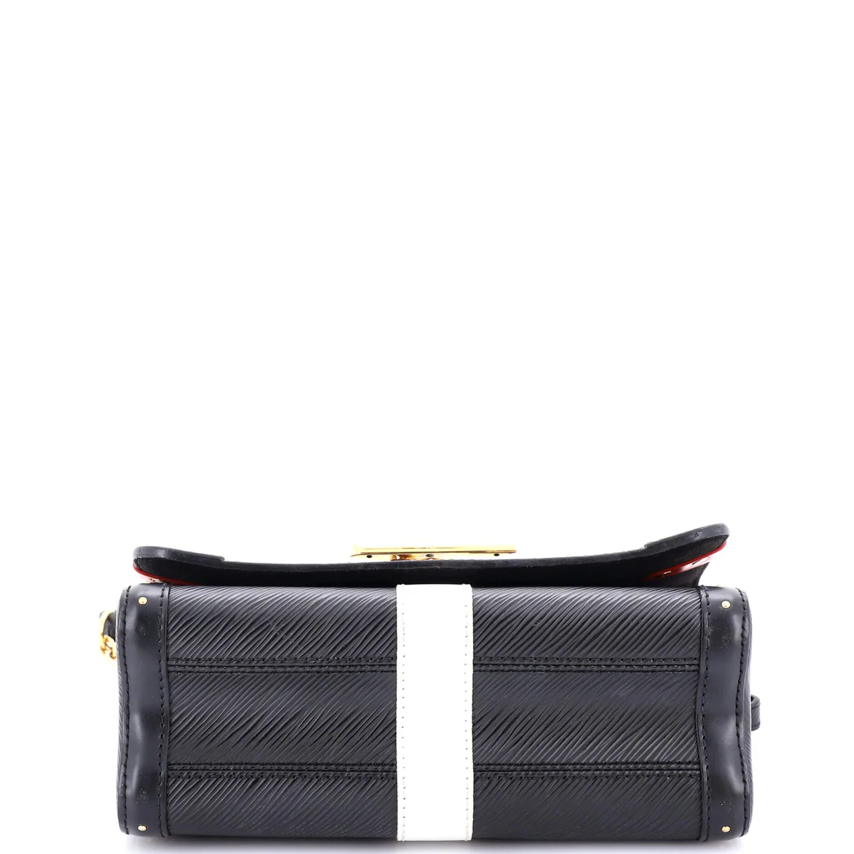 Twist Handbag Studded Epi Leather and Monogram Canvas MM - Deep Luxury