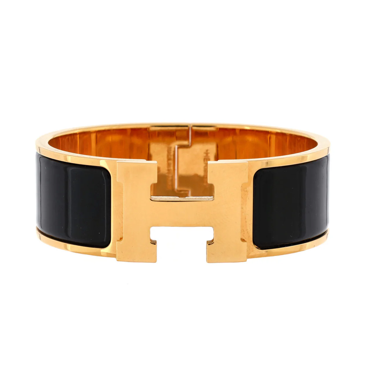 Clic H Bracelet Enamel Wide - Deep Luxury