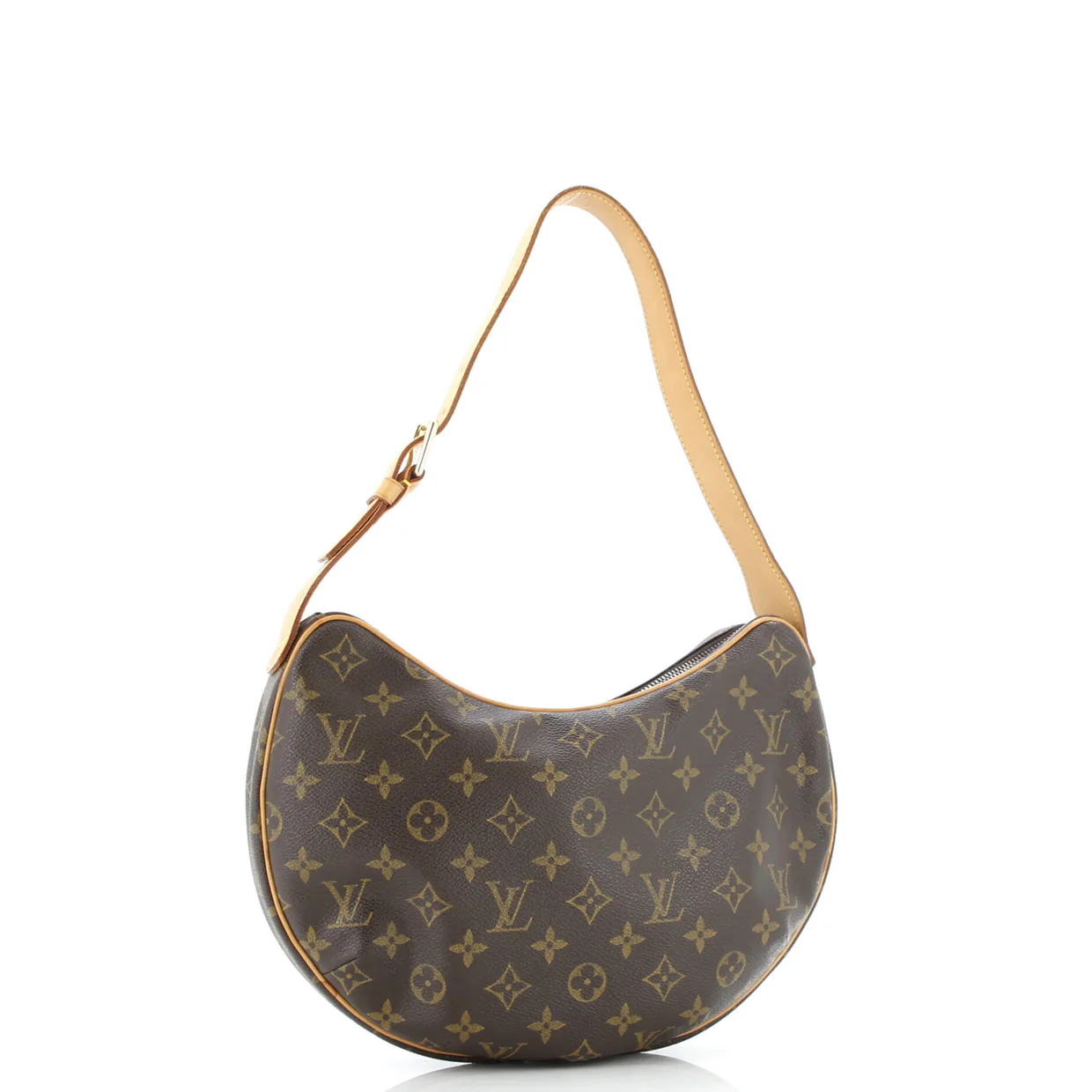 Croissant Handbag Monogram Canvas MM - Deep Luxury