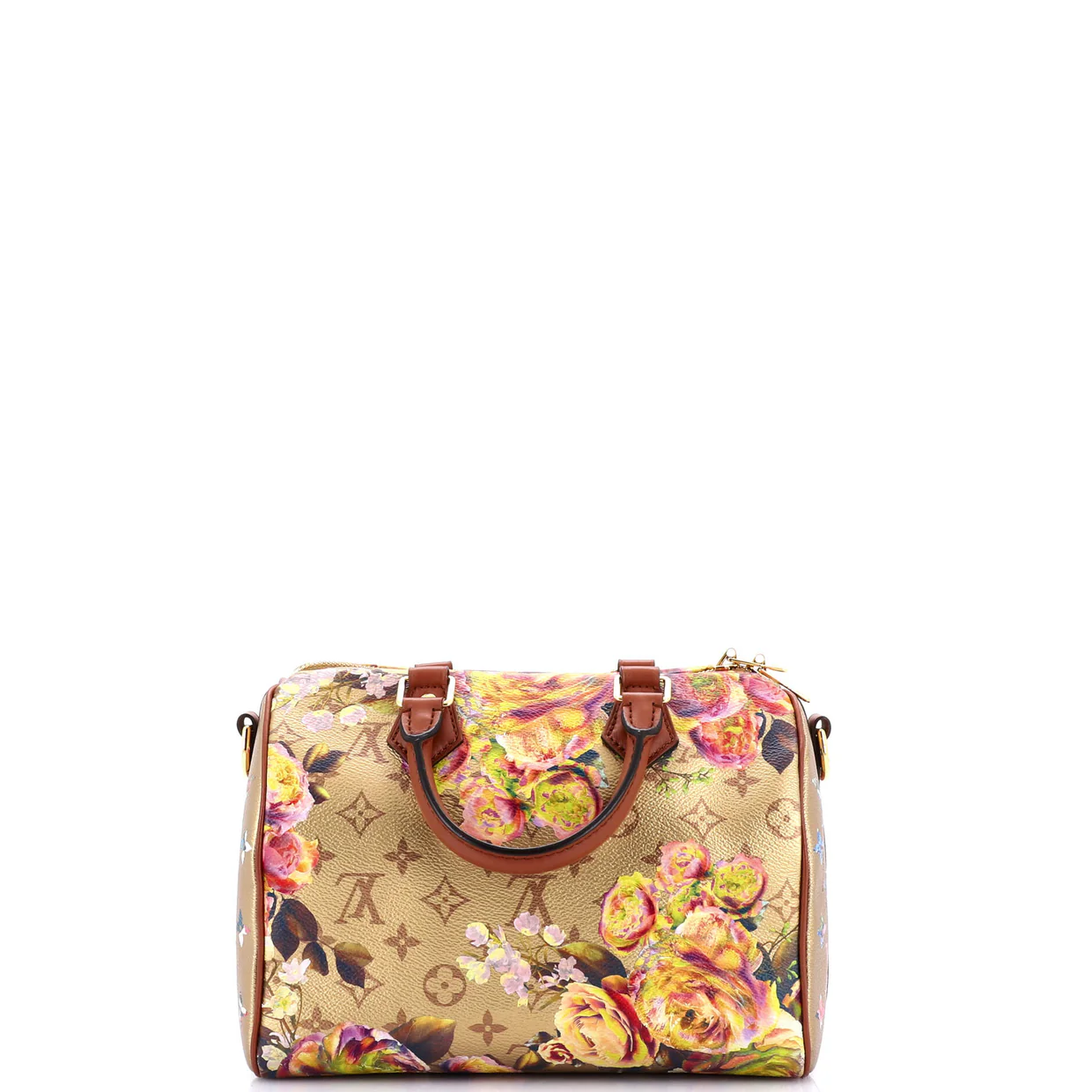 Speedy Bandouliere Bag Limited Edition Flowers Monogram Canvas 25 - Deep Luxury