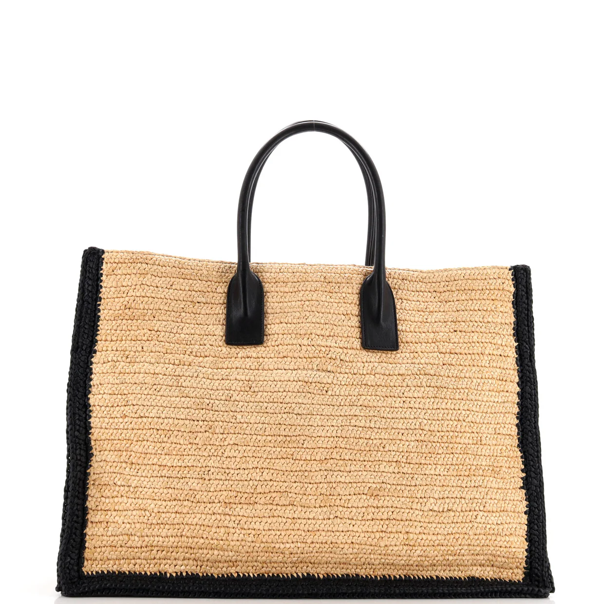 Rive Gauche Shopper Tote Raffia Maxi - Deep Luxury