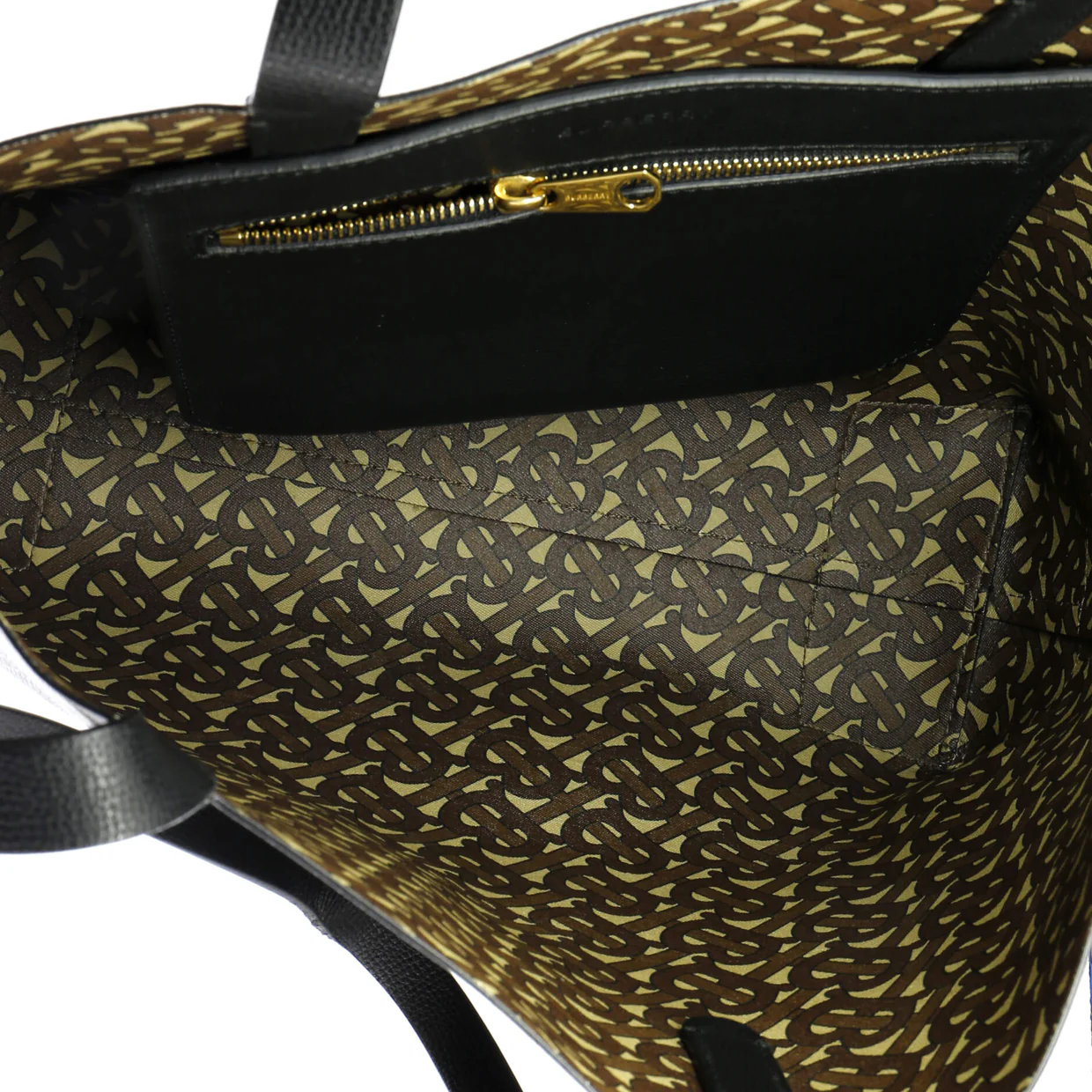 TB Logo Tote Leather Medium - Deep Luxury