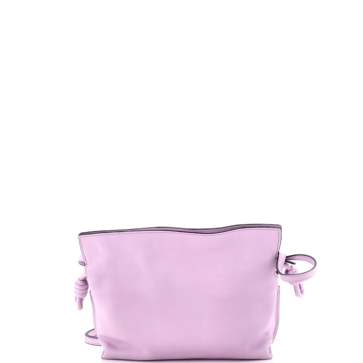 Flamenco Knot Clutch Leather Mini - Deep Luxury