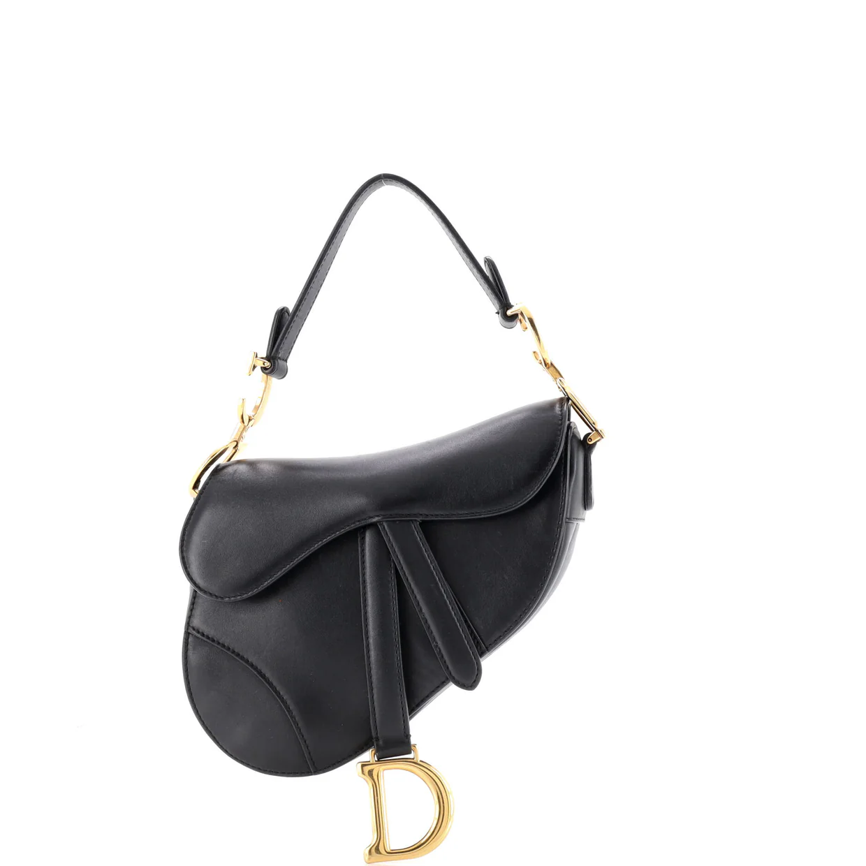 Saddle Handbag Leather Micro - Deep Luxury