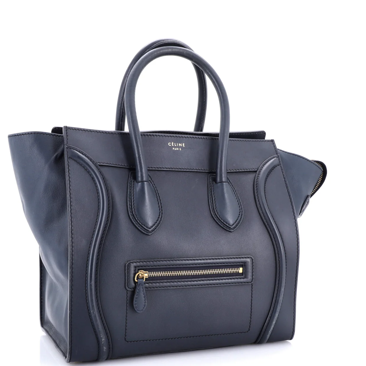 Luggage Bag Smooth Leather Mini - Deep Luxury