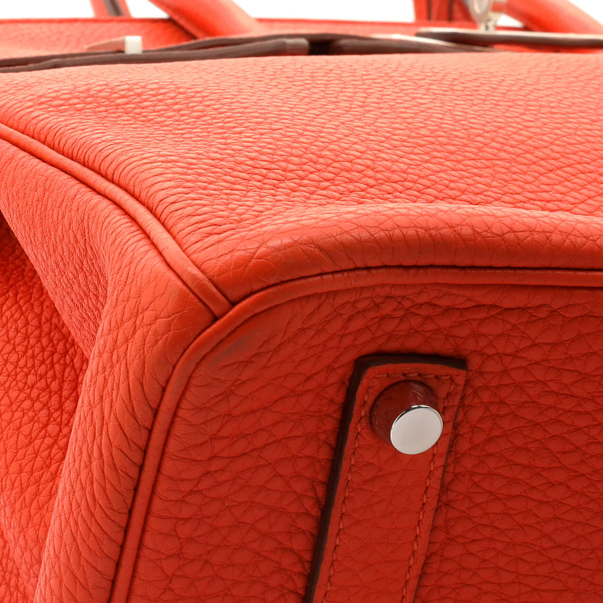 Birkin Handbag Capucine Togo with Palladium Hardware 35 - Deep Luxury