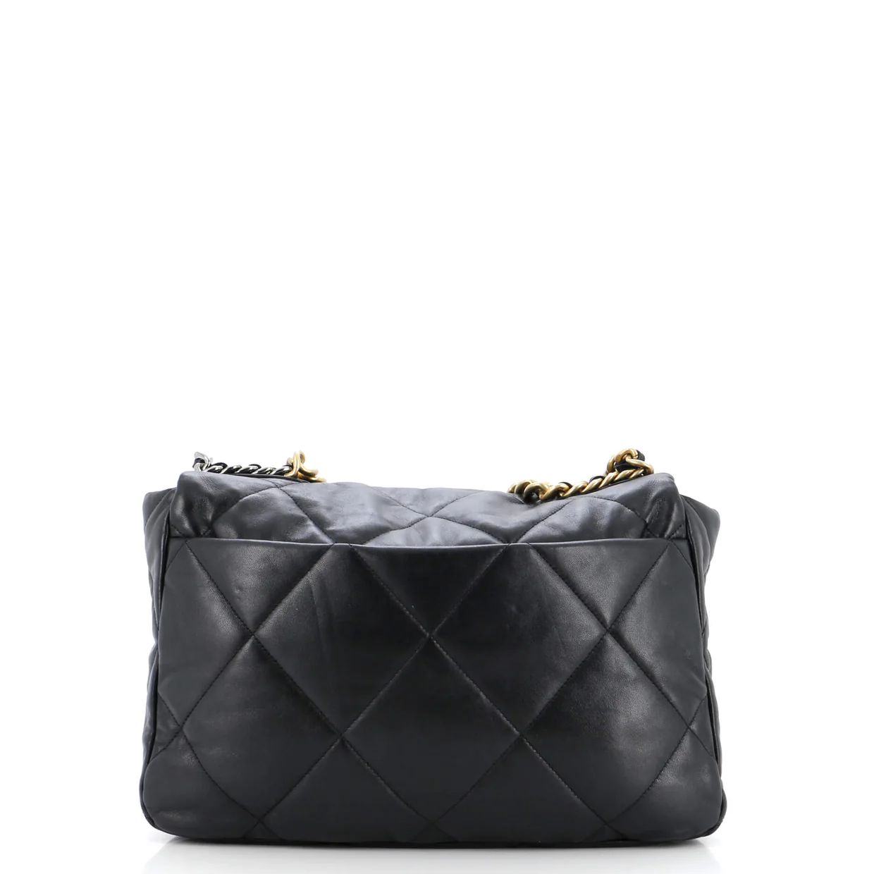 19 Flap Bag Quilted Leather Maxi - Deep Luxury