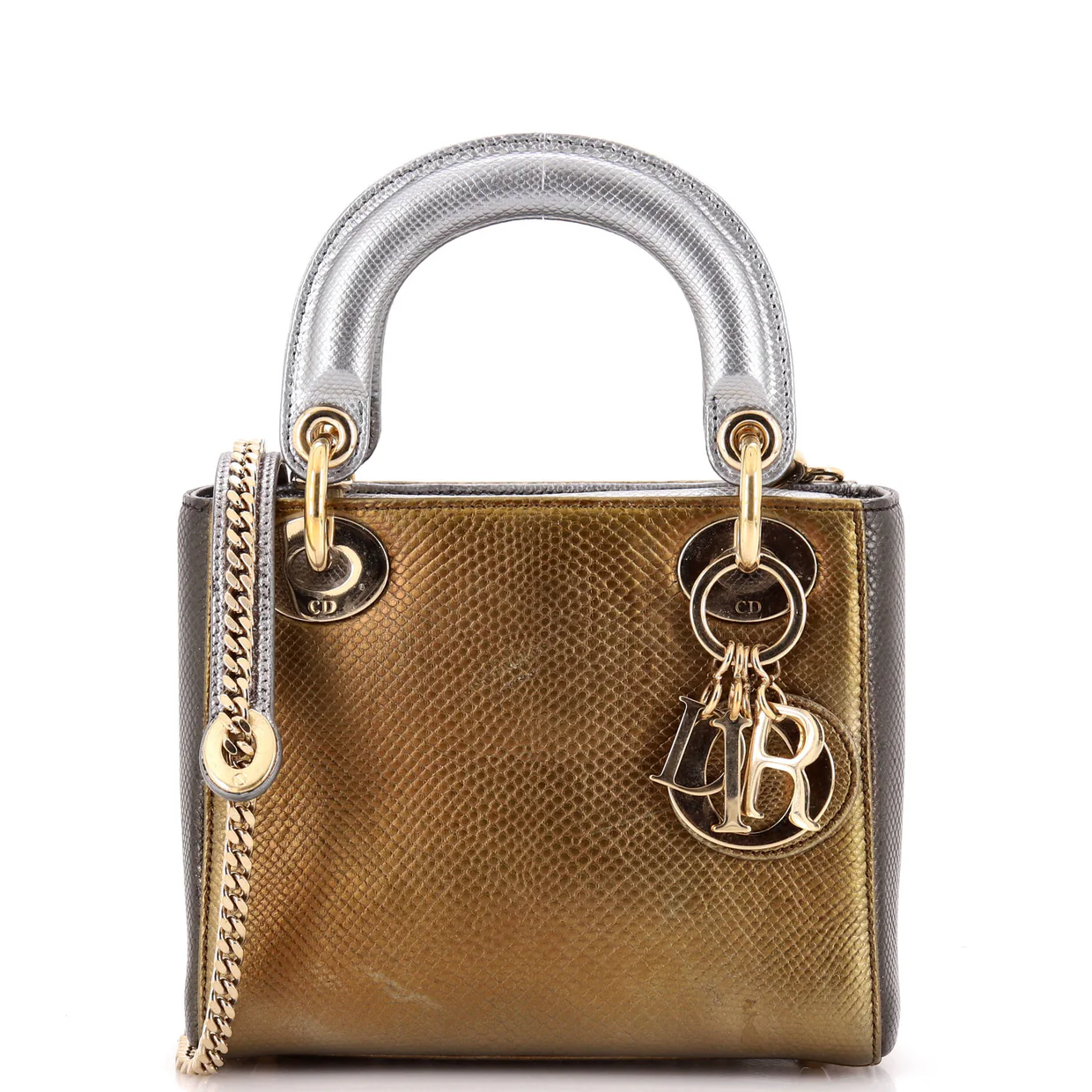 Lady Dior Chain Bag Lizard Mini - Deep Luxury