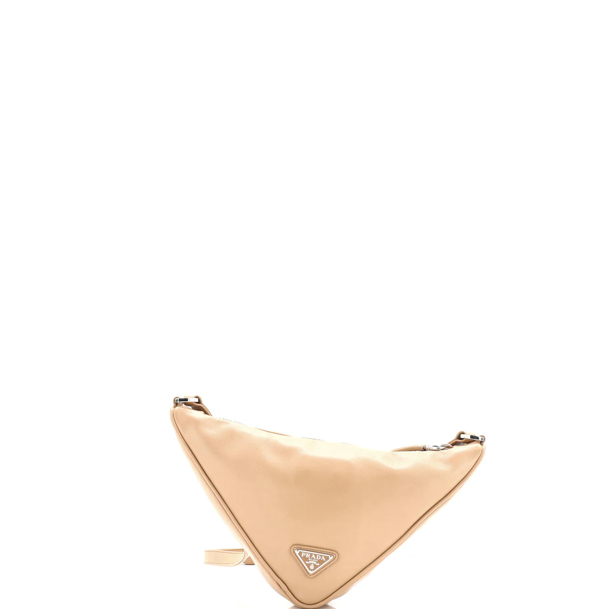 Triangle Logo Zip Crossbody Bag Embossed Grace Lux Small - Deep Luxury