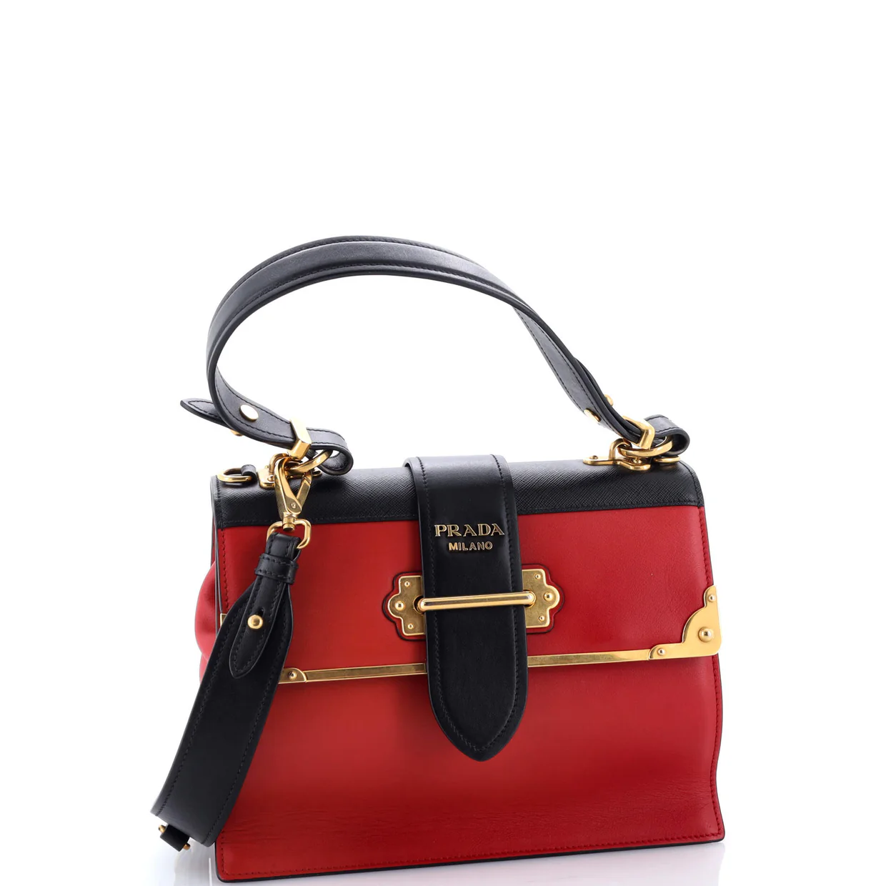 Cahier Convertible Shoulder Bag City Calf and Saffiano Medium - Deep Luxury