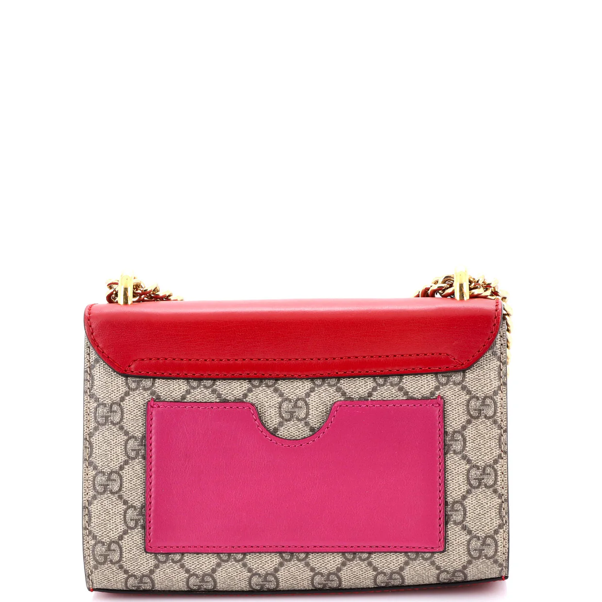 Padlock Shoulder Bag GG Coated Canvas and Leather Small - Deep Luxury