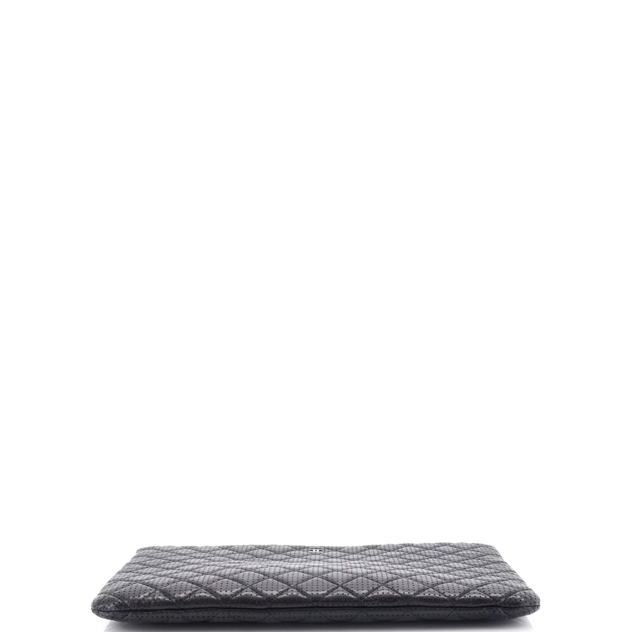 O Case Clutch Quilted Perforated Lambskin Large - Deep Luxury