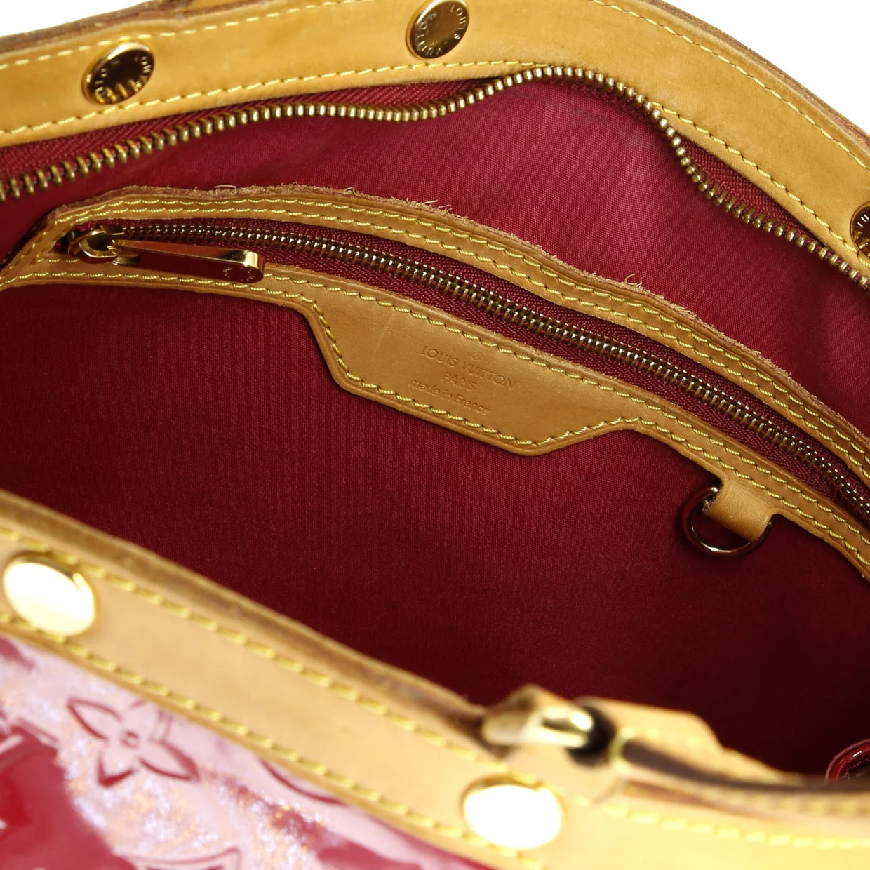 Brea Handbag Monogram Vernis MM - Deep Luxury