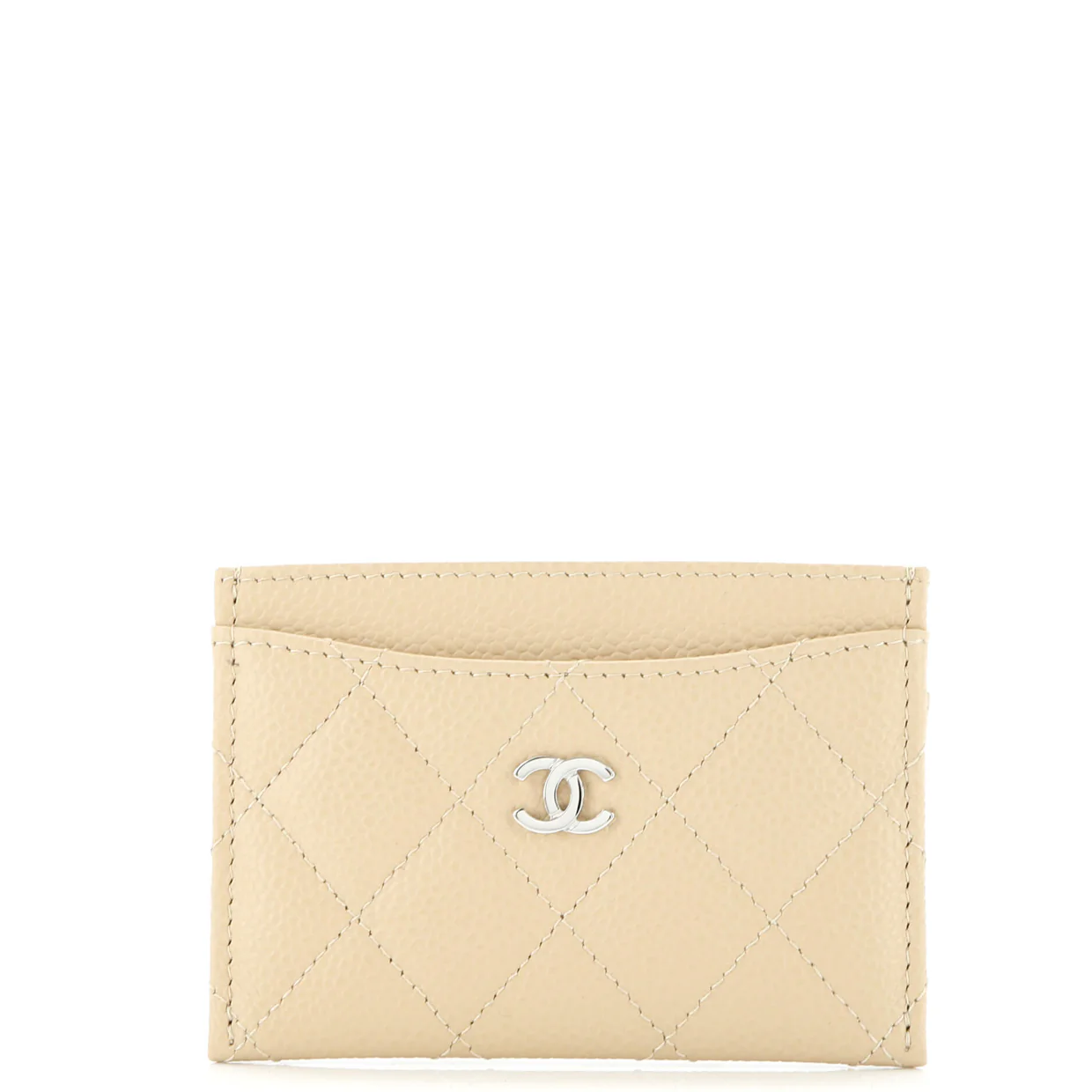 Classic Card Holder Quilted Caviar - Deep Luxury