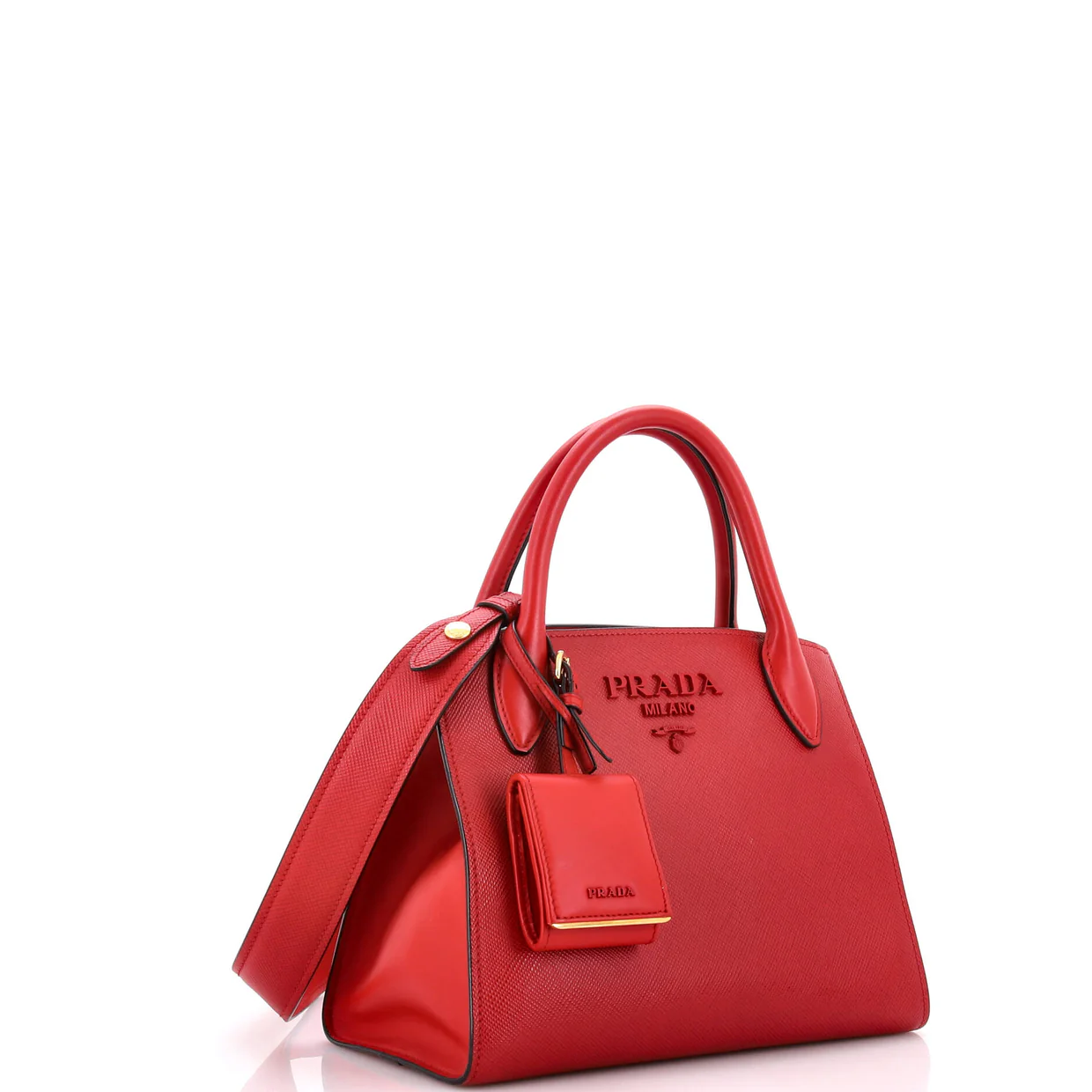 Monochrome Tote Saffiano with City Calf Small - Deep Luxury