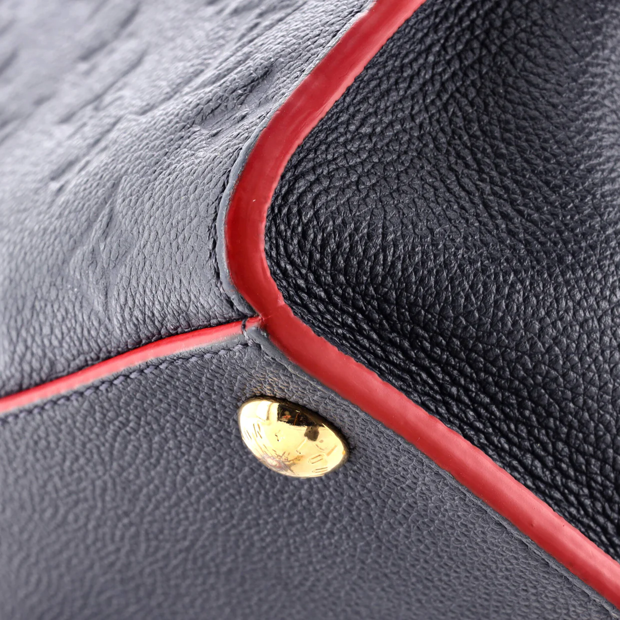 Pont Neuf Handbag Monogram Empreinte Leather MM - Deep Luxury