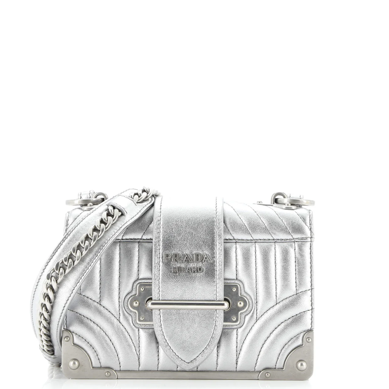 Cahier Crossbody Bag Diagramme Quilted Leather Small - Deep Luxury