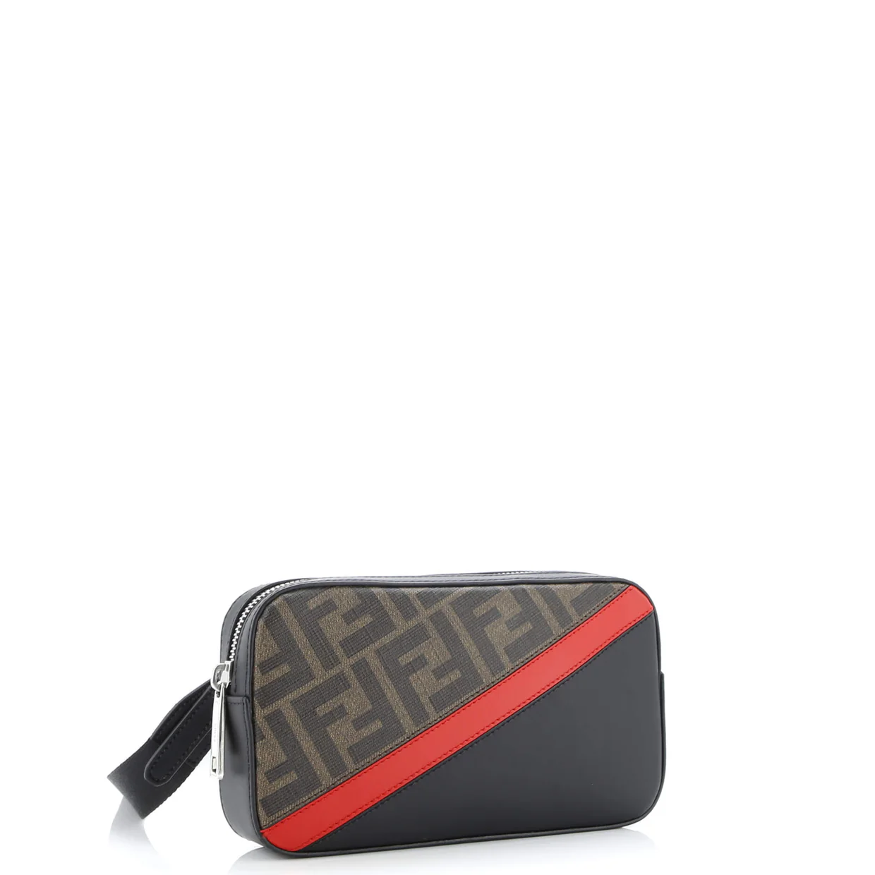 Camera Case Bag Zucca Coated Canvas and Leather Small - Deep Luxury