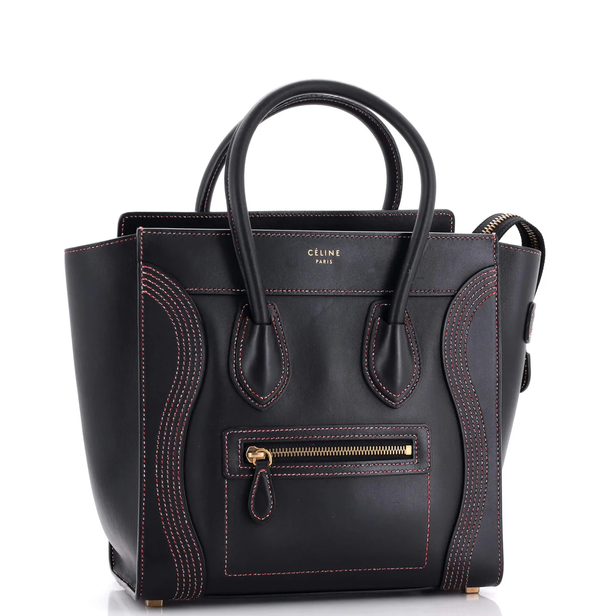 Luggage Bag Smooth Leather Micro - Deep Luxury