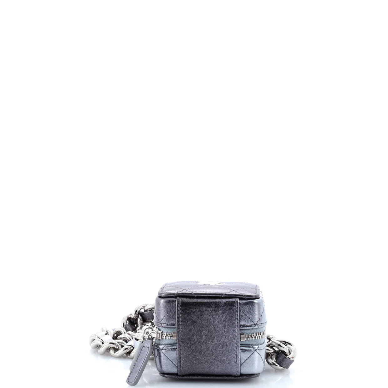 Like A Wallet Clutch With Chain Quilted Gradient Metallic Lambskin Mini - Deep Luxury