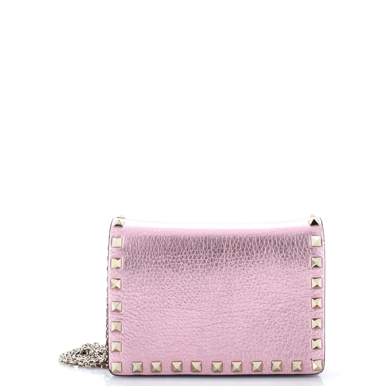 Rockstud Pouch Crossbody Bag Leather Mini - Deep Luxury